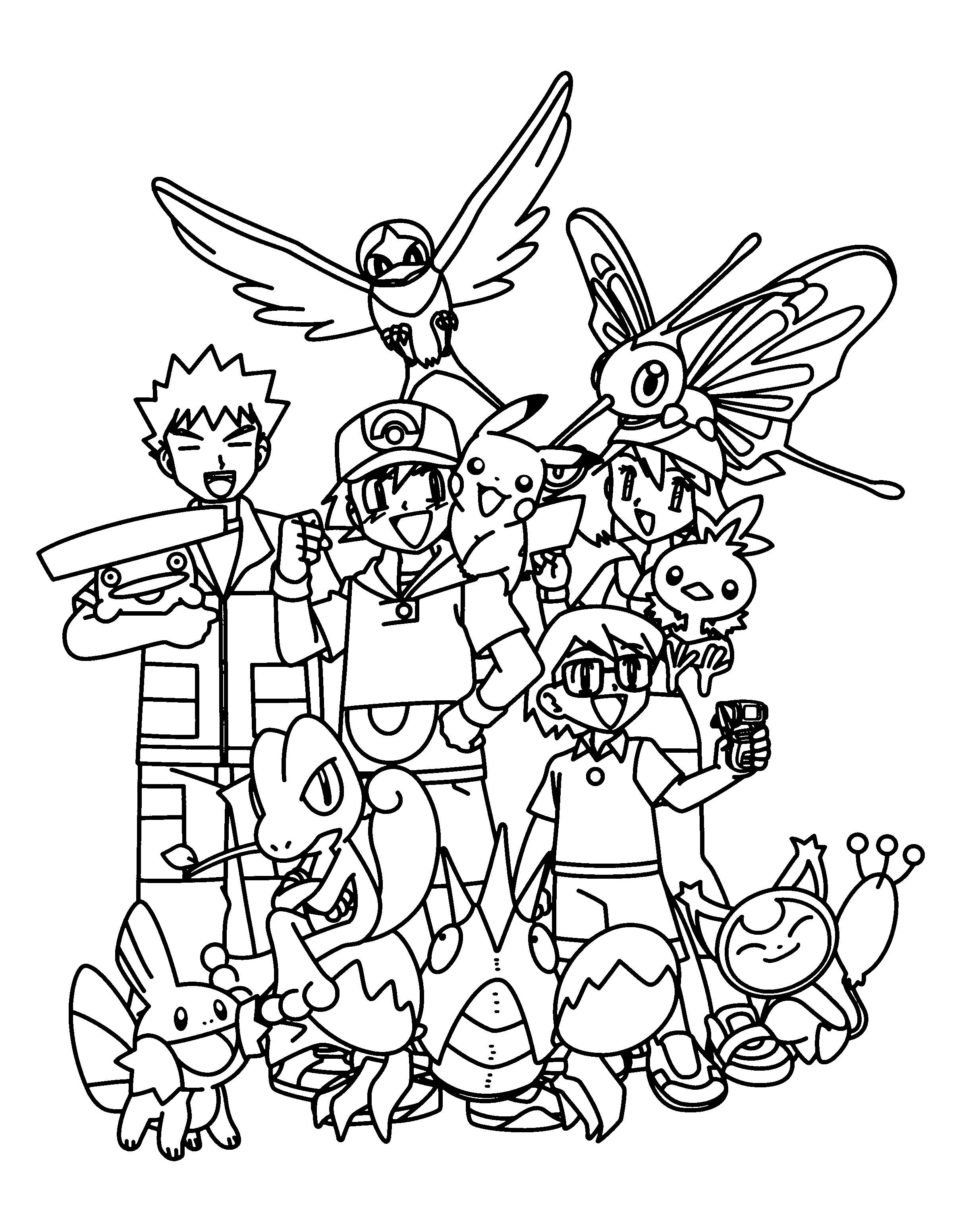 34 Pokemon and Friends Coloring Pages Printable 22