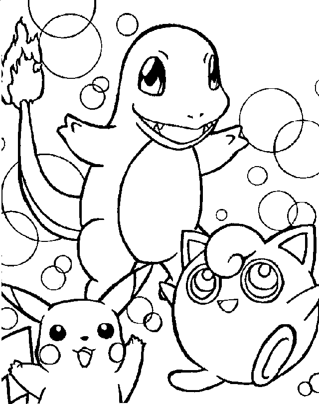 pokemon and friends coloring pages printable jpg