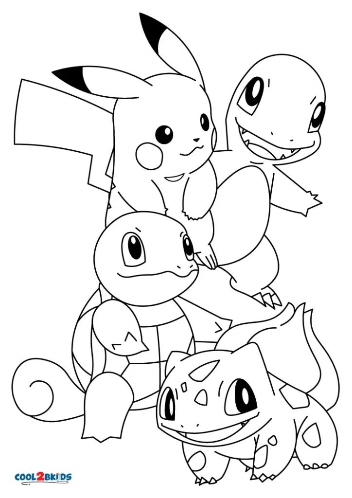 34 Pokemon and Friends Coloring Pages Printable 33