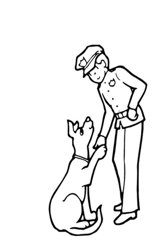 34 Police Dog Coloring Pages Printable 16