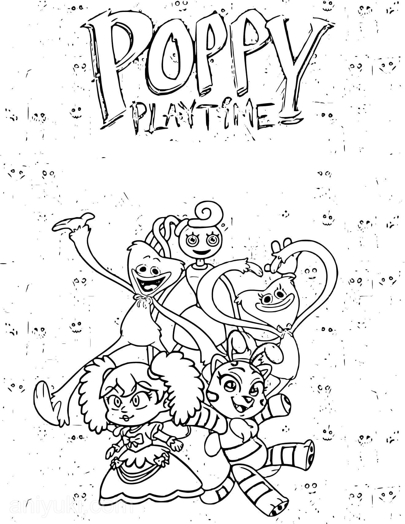 34 Poppy Playtime Poppy Coloring Pages Printable 13