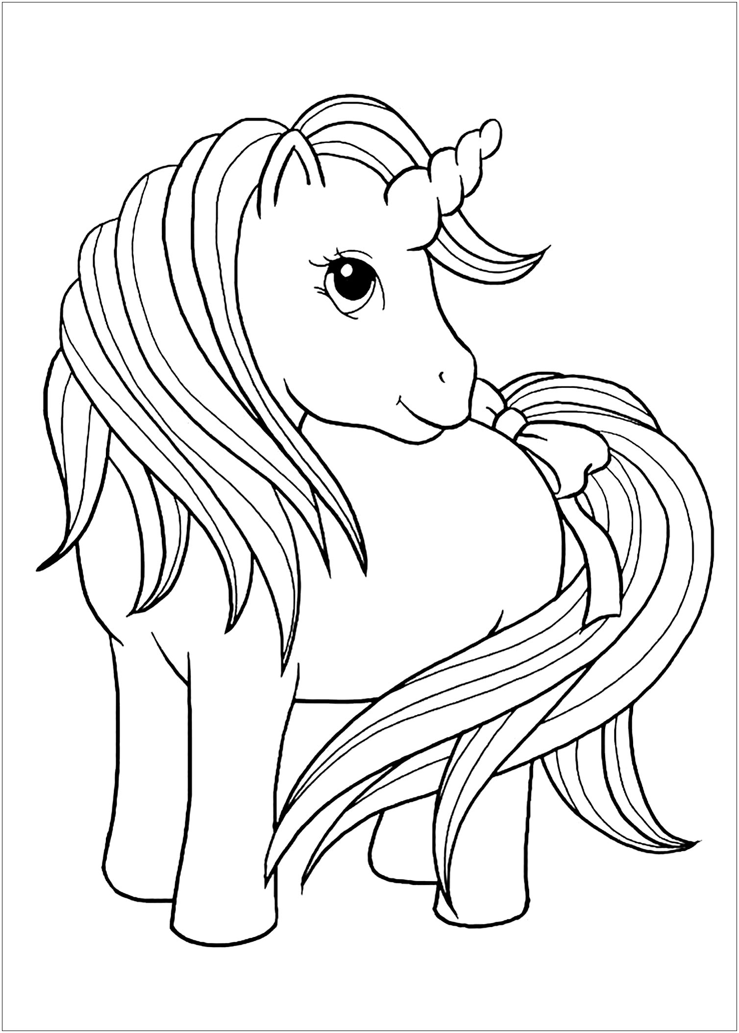 preschool unicorn coloring pages printable jpg