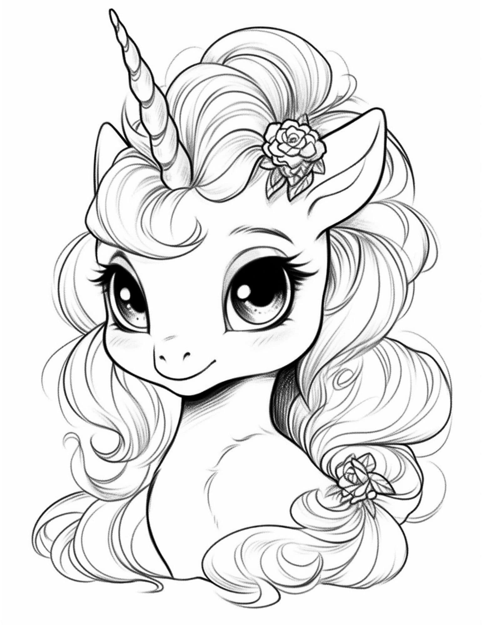 34 Preschool Unicorn Coloring Pages Printable 10