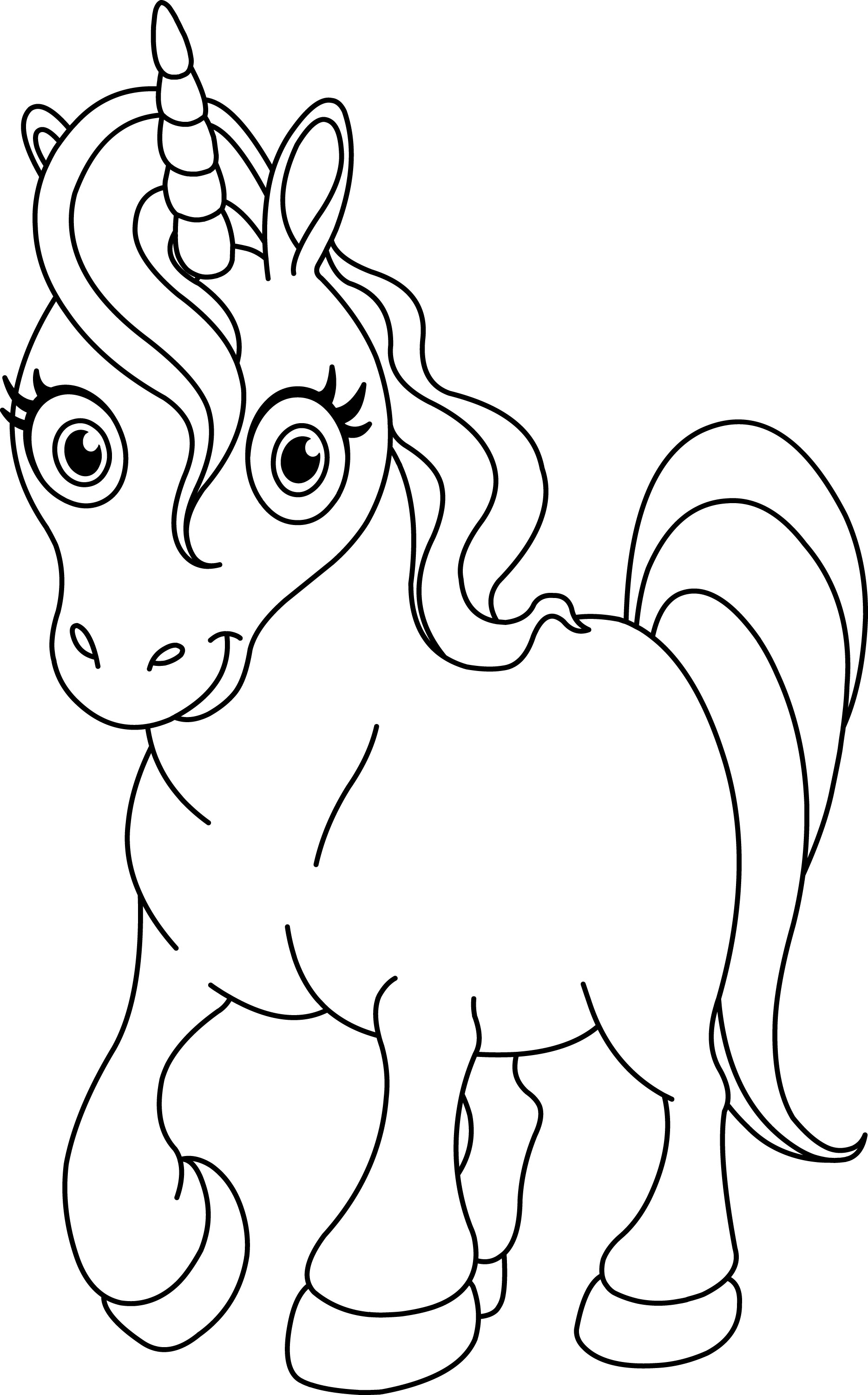 34 Preschool Unicorn Coloring Pages Printable 13