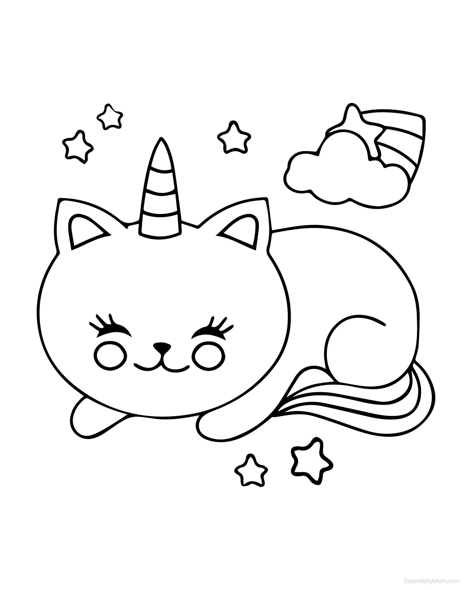 34 Preschool Unicorn Coloring Pages Printable 17