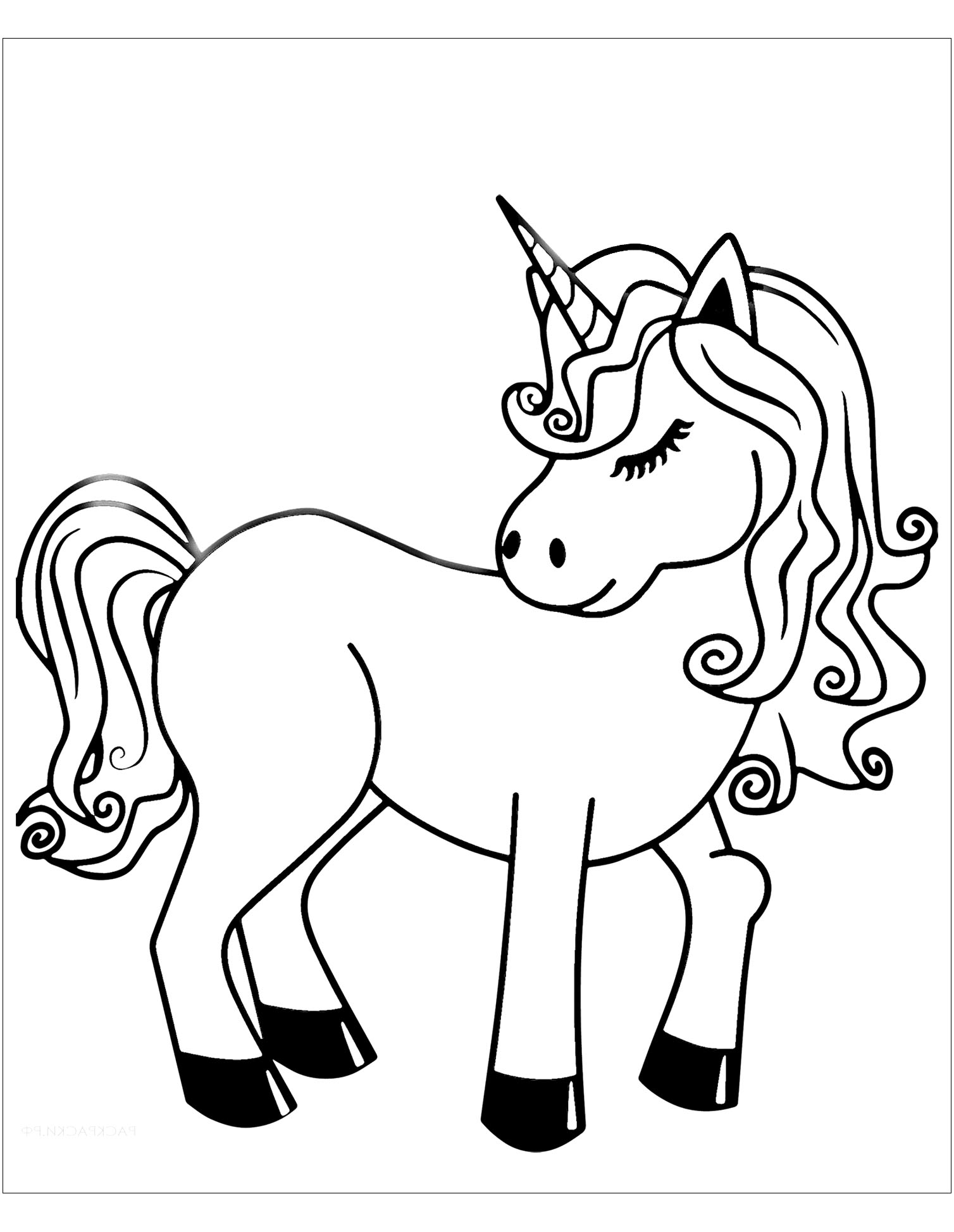 34 Preschool Unicorn Coloring Pages Printable 20