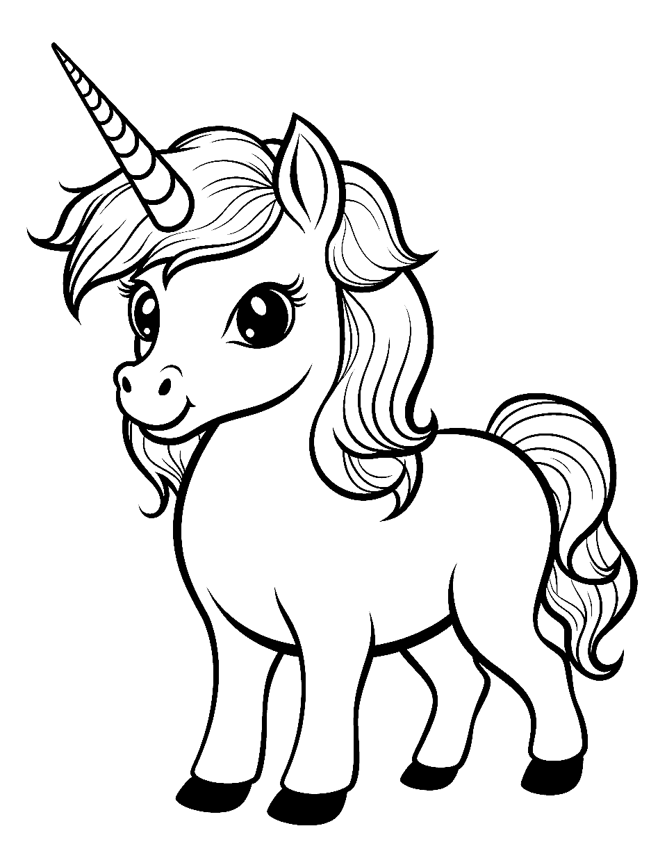 34 Preschool Unicorn Coloring Pages Printable 21