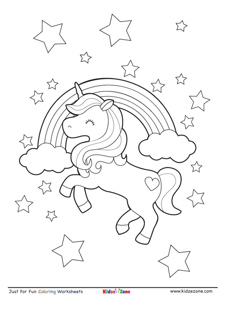 34 Preschool Unicorn Coloring Pages Printable 22