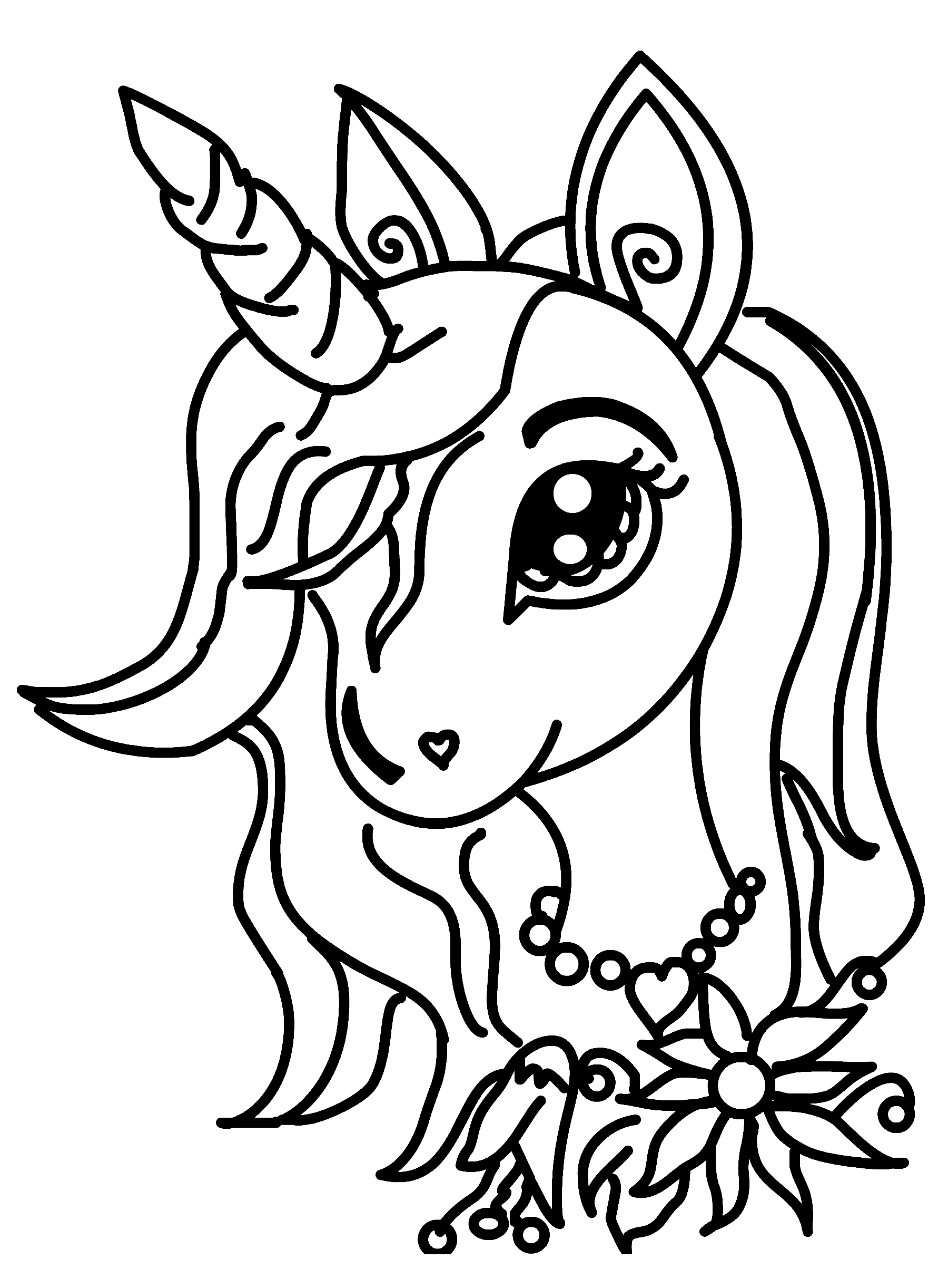 34 Preschool Unicorn Coloring Pages Printable 23