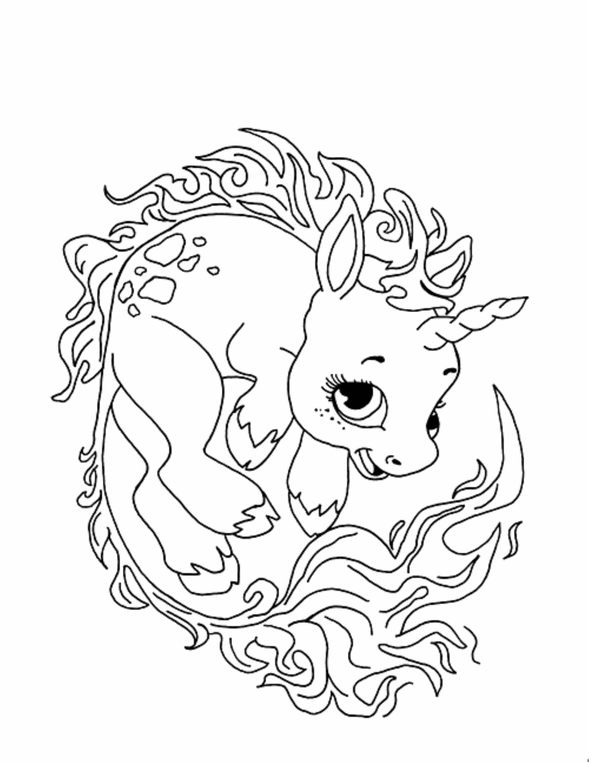 preschool unicorn coloring pages printable jpg