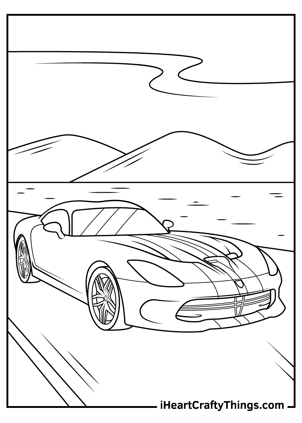 34 Sports Cars Coloring Pages Printable 1