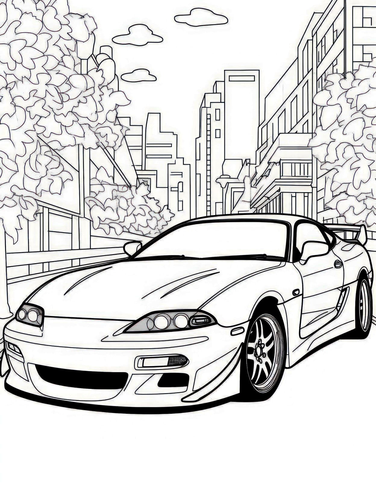 34 Sports Cars Coloring Pages Printable 3