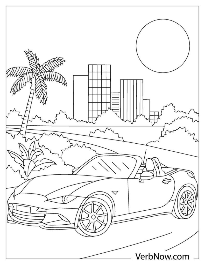 34 Sports Cars Coloring Pages Printable 7