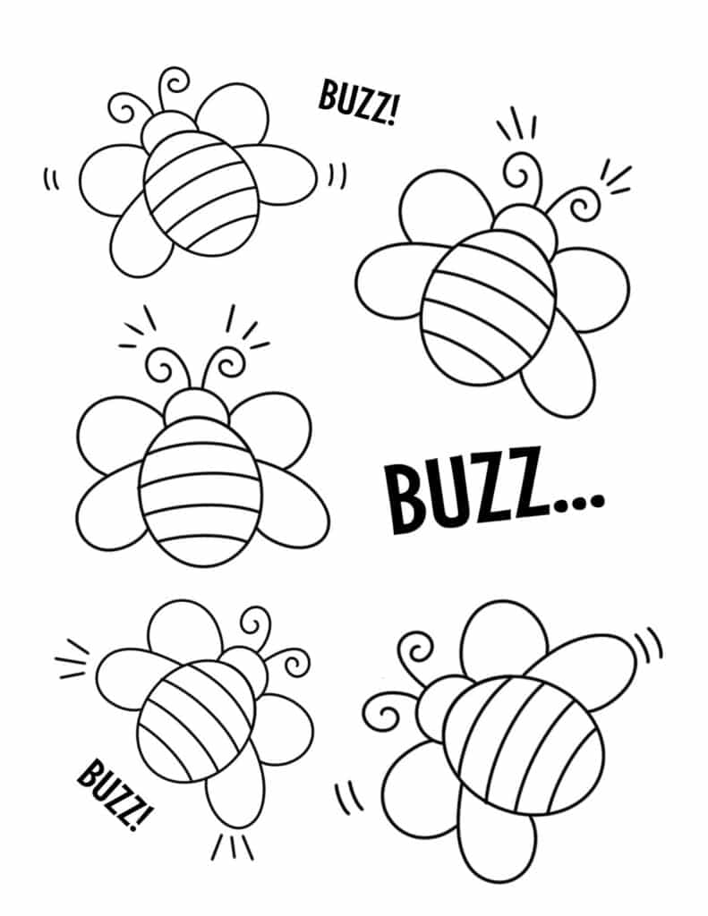 35 Bumble Bee Coloring Pages for Kids Printable 10