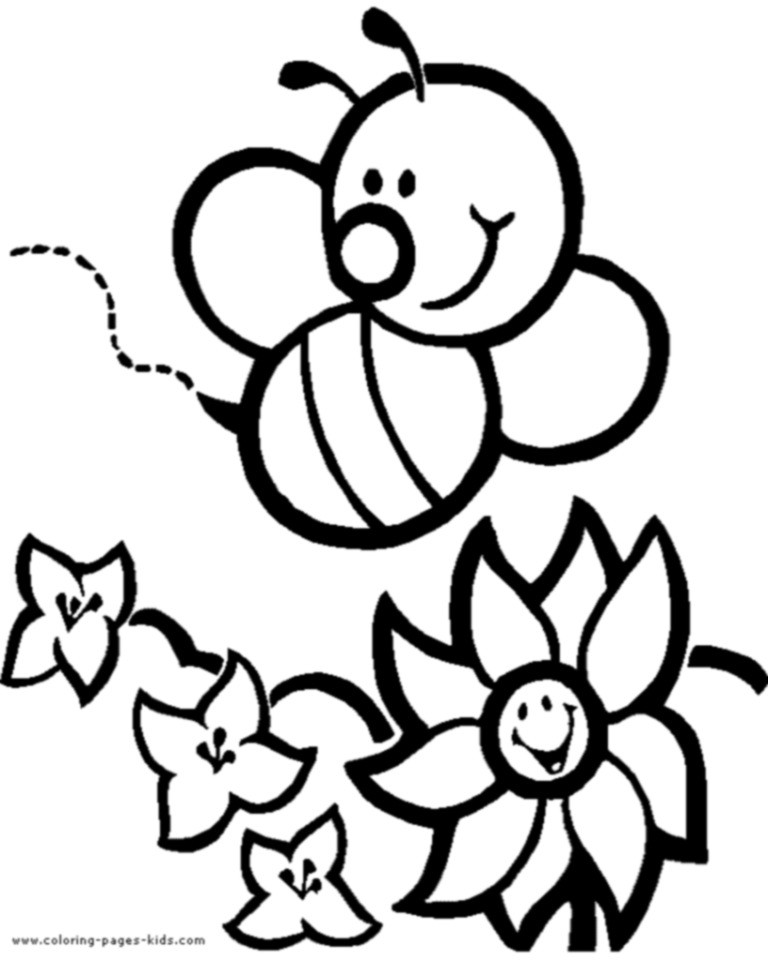 35 Bumble Bee Coloring Pages for Kids Printable 16