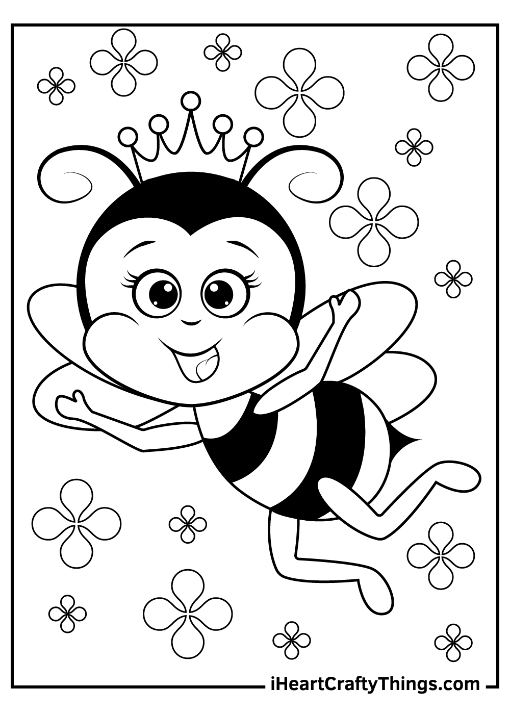 35 Bumble Bee Coloring Pages for Kids Printable 19