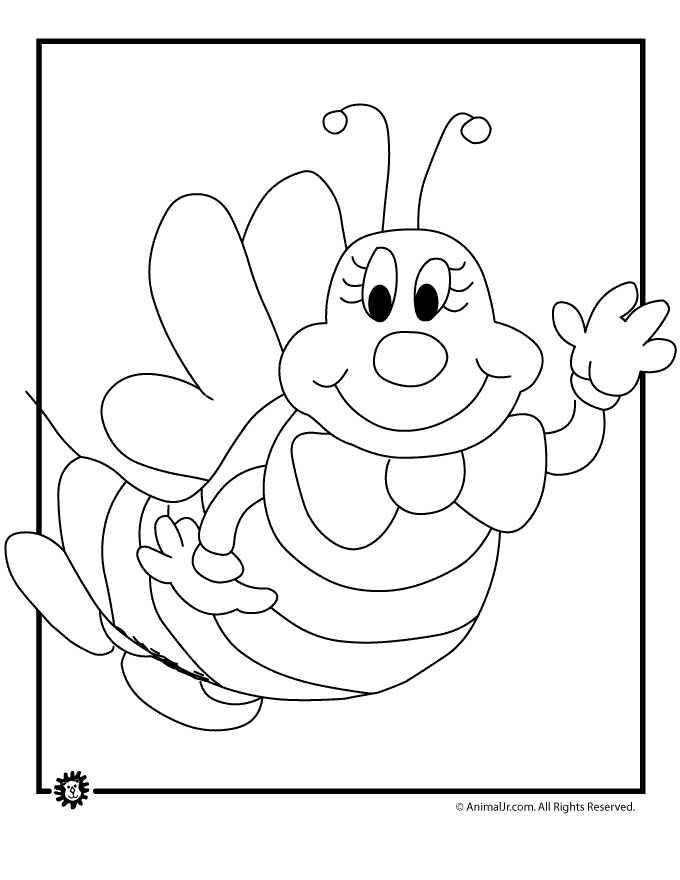 35 Bumble Bee Coloring Pages for Kids Printable 2