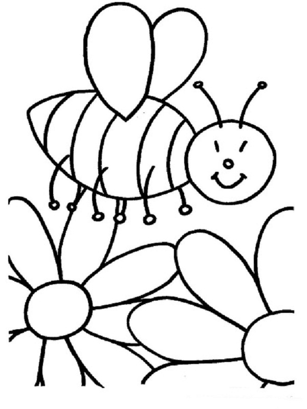 bumble bee coloring pages for kids printable jpg