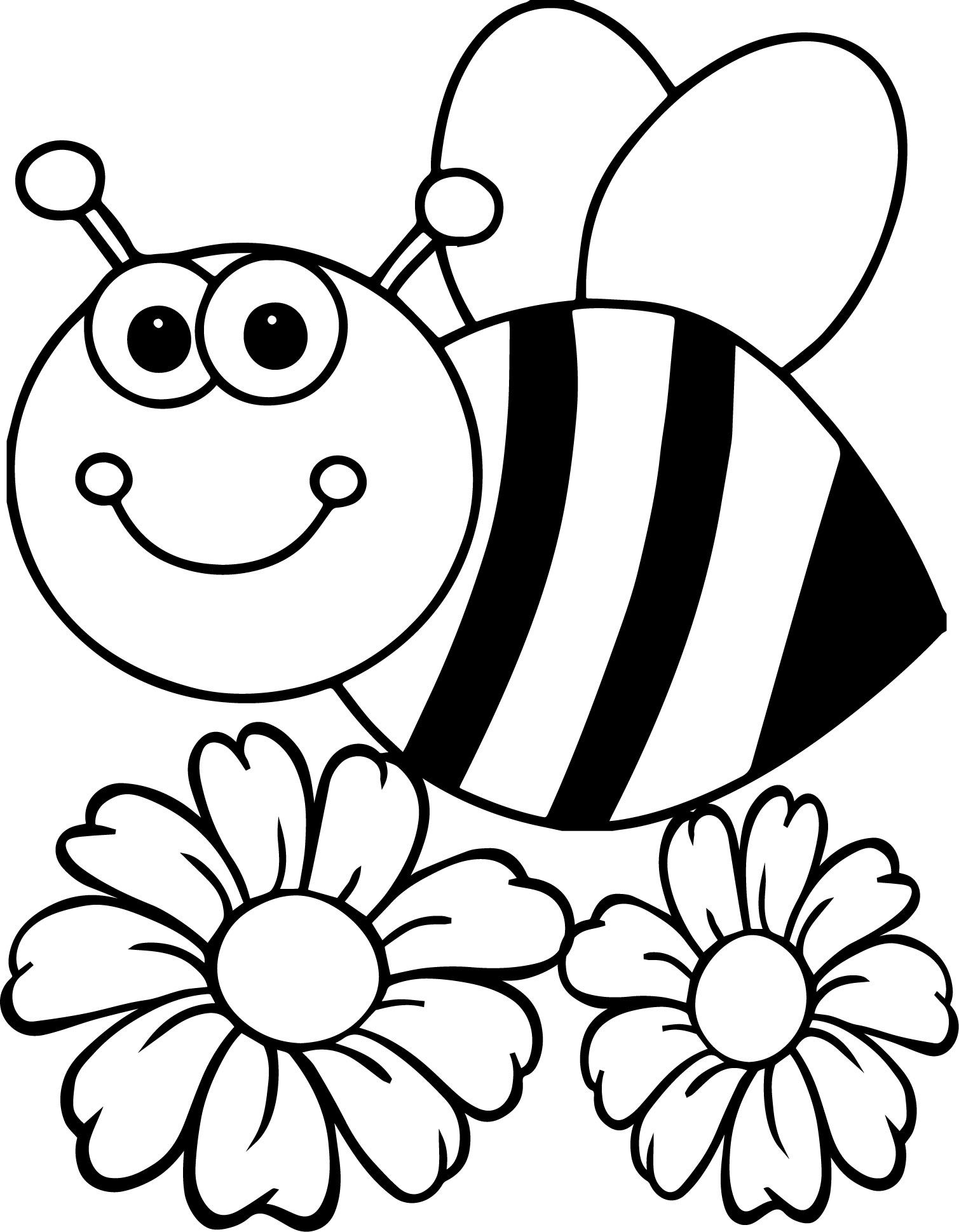 35 Bumble Bee Coloring Pages for Kids Printable 26