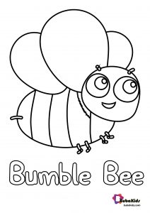 bumble bee coloring pages for kids printable jpg