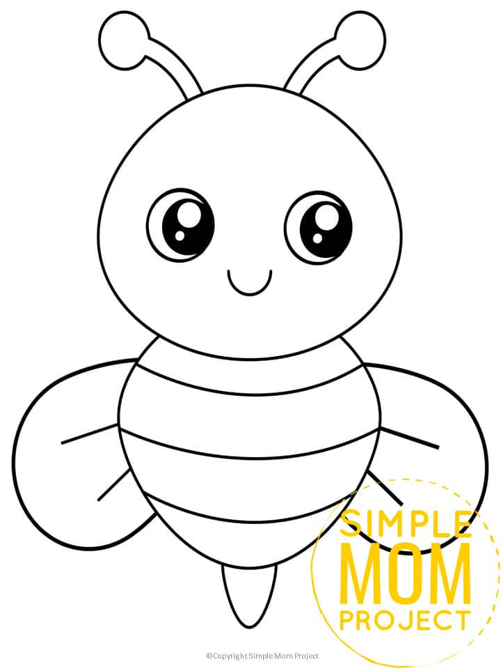 35 Bumble Bee Coloring Pages for Kids Printable 7