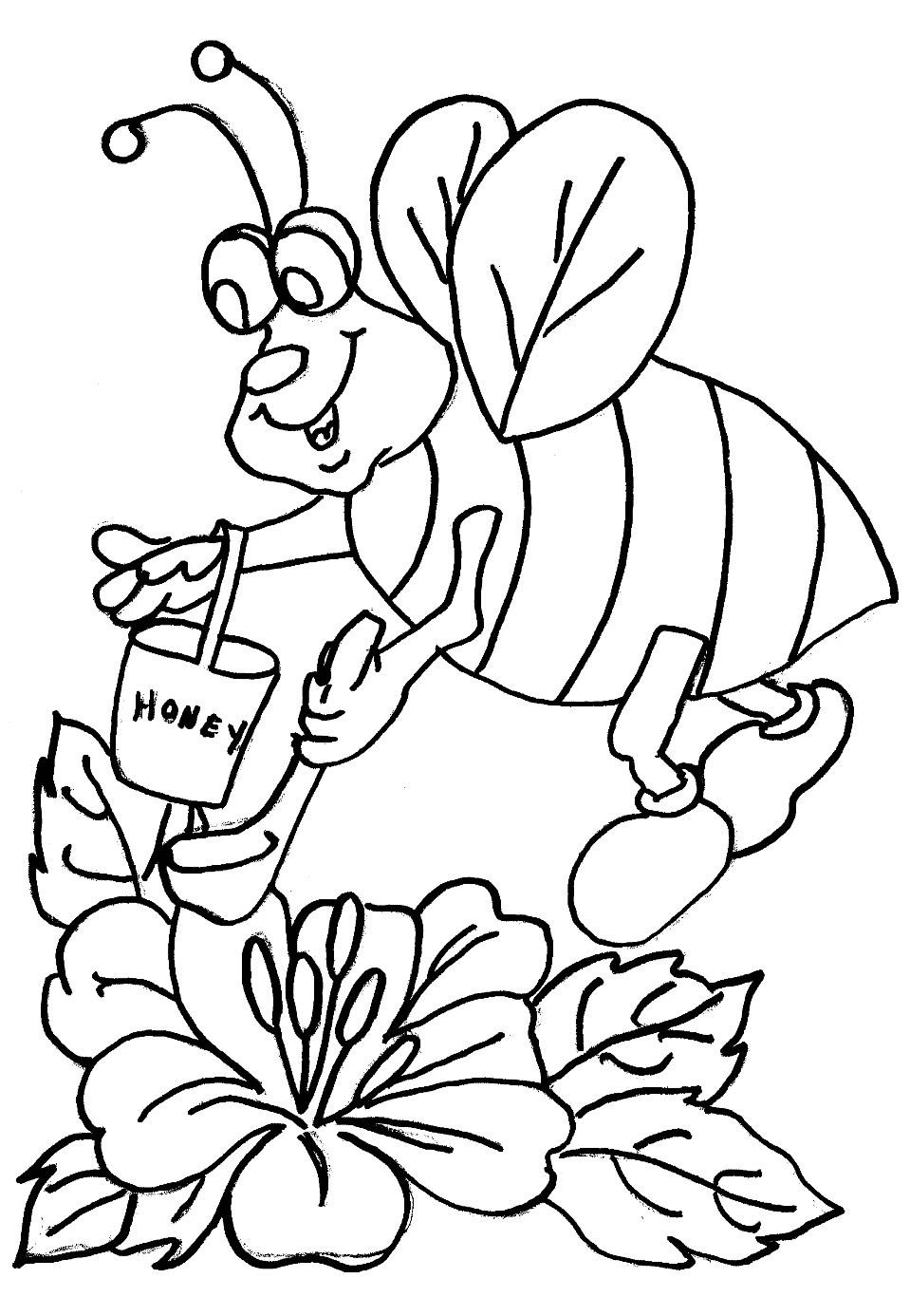 35 Bumble Bee Coloring Pages for Kids Printable 8