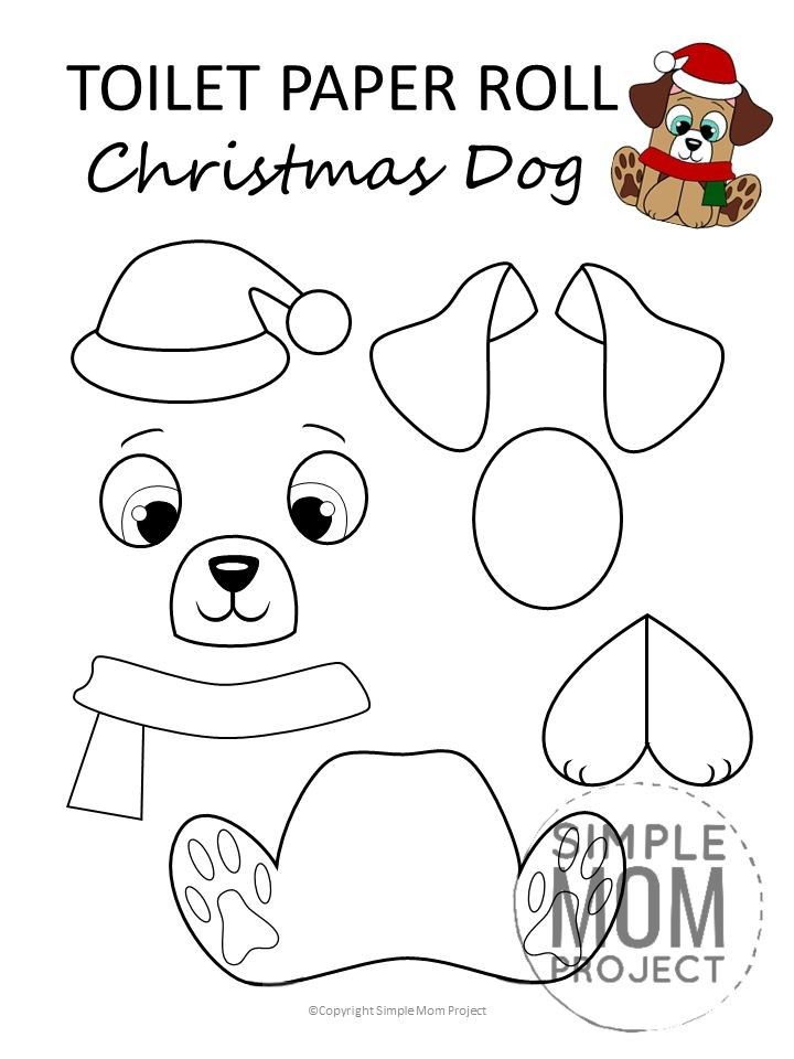 35 Christmas Dog Coloring Pages Printable 23