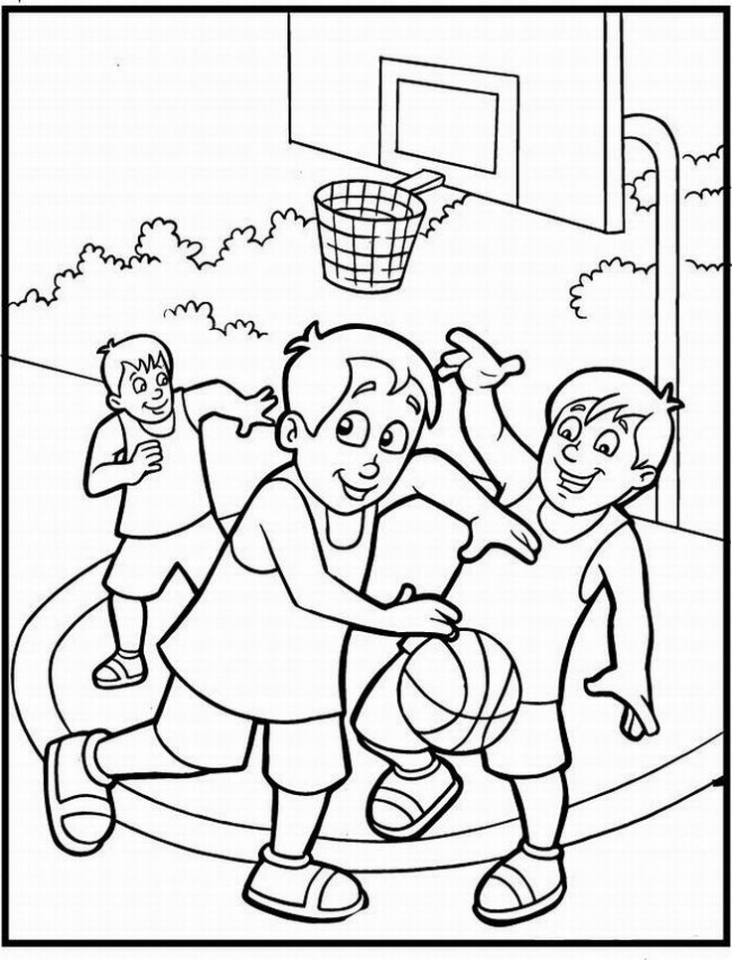 35 Energetic Basketball Coloring Pages Printable 13