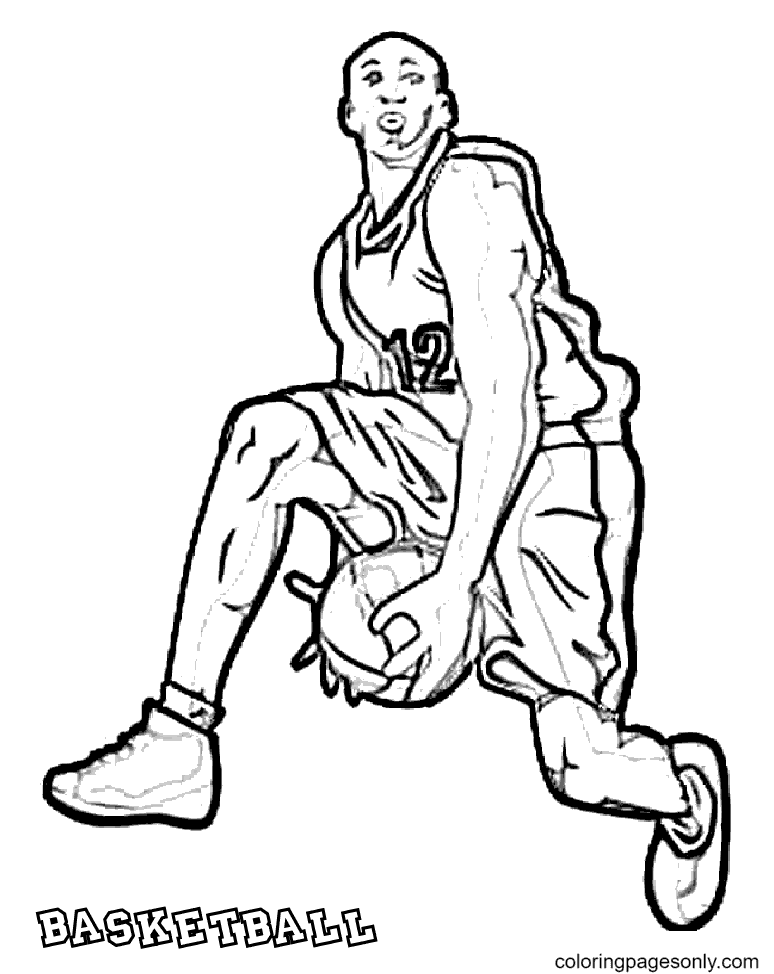 35 Energetic Basketball Coloring Pages Printable 20