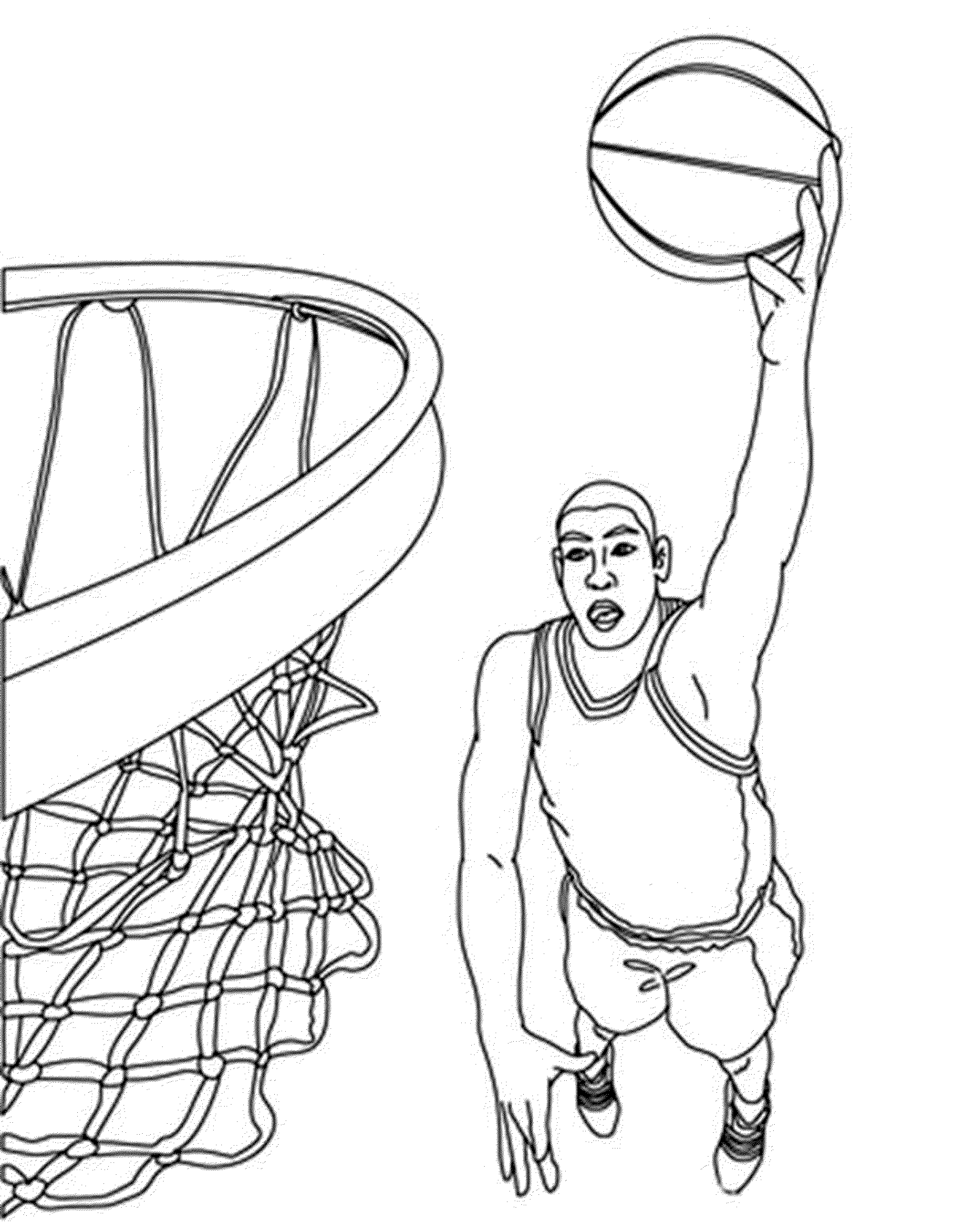 35 Energetic Basketball Coloring Pages Printable 3