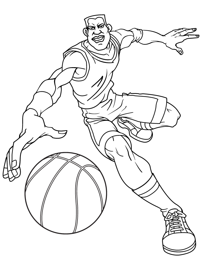 35 Energetic Basketball Coloring Pages Printable 35