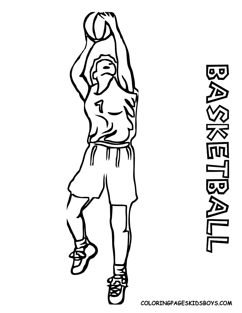 35 Energetic Basketball Coloring Pages Printable 6