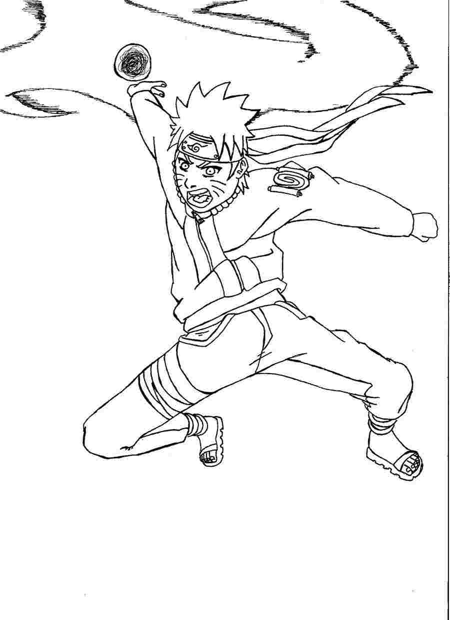 35 Naruto Kurama Mode Coloring Pages Printable 13