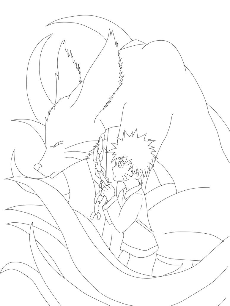 35 Naruto Kurama Mode Coloring Pages Printable 9