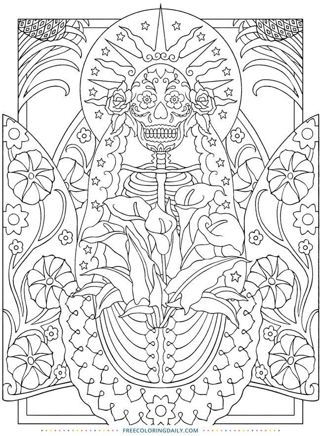 printable mexican folk art coloring pages printable jpg