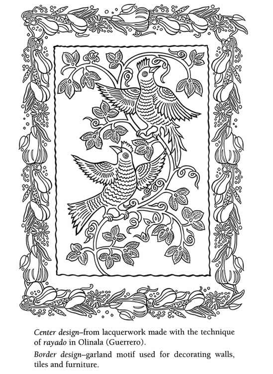 printable mexican folk art coloring pages printable jpg