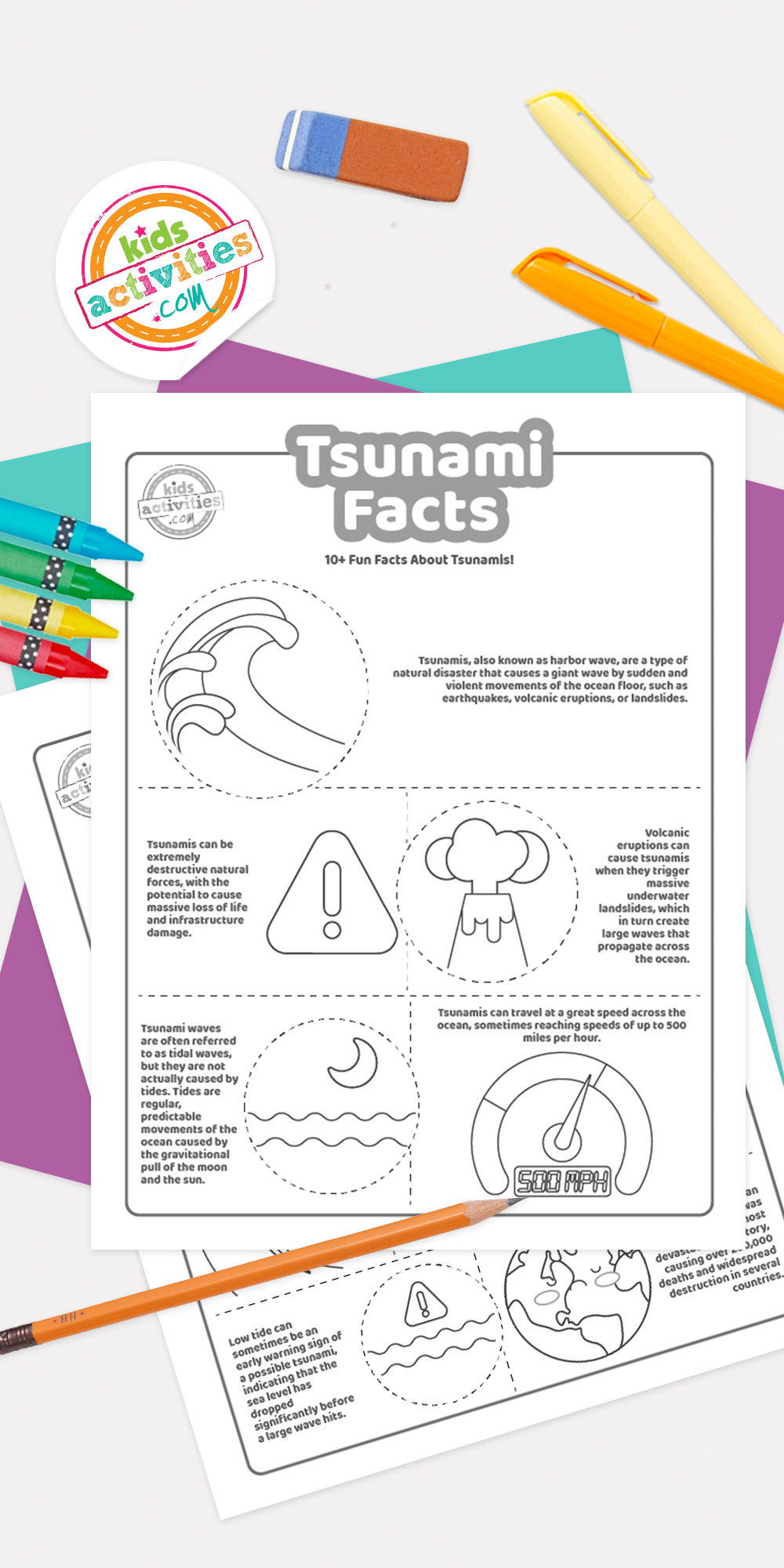 36 Massive Tsunami Coloring Page Printable 30