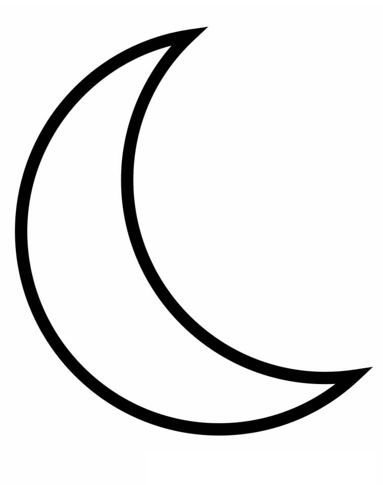 36 Moon Coloring Pages Printable 1