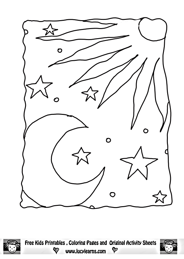 36 Moon Coloring Pages Printable 14