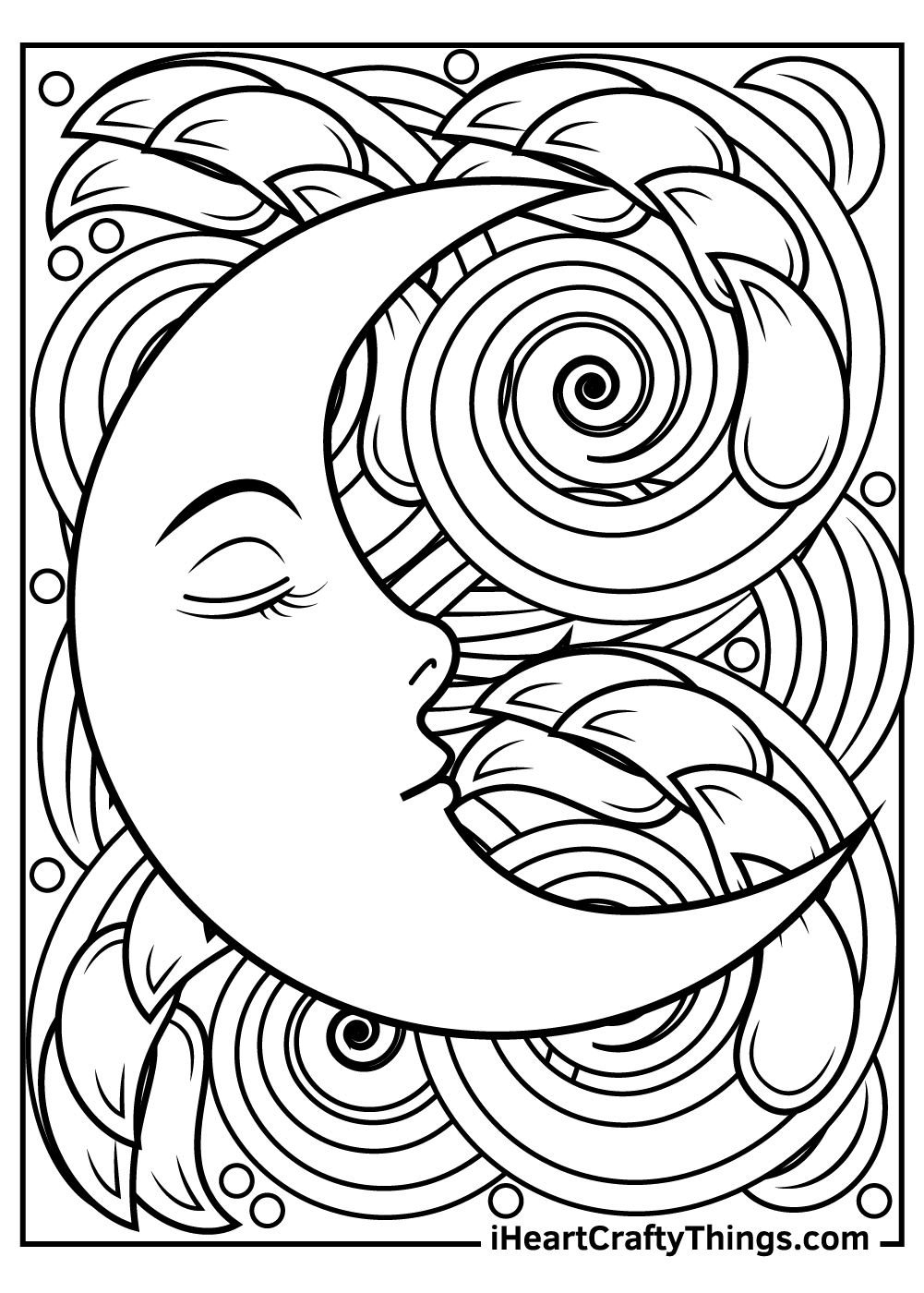 36 Moon Coloring Pages Printable 26