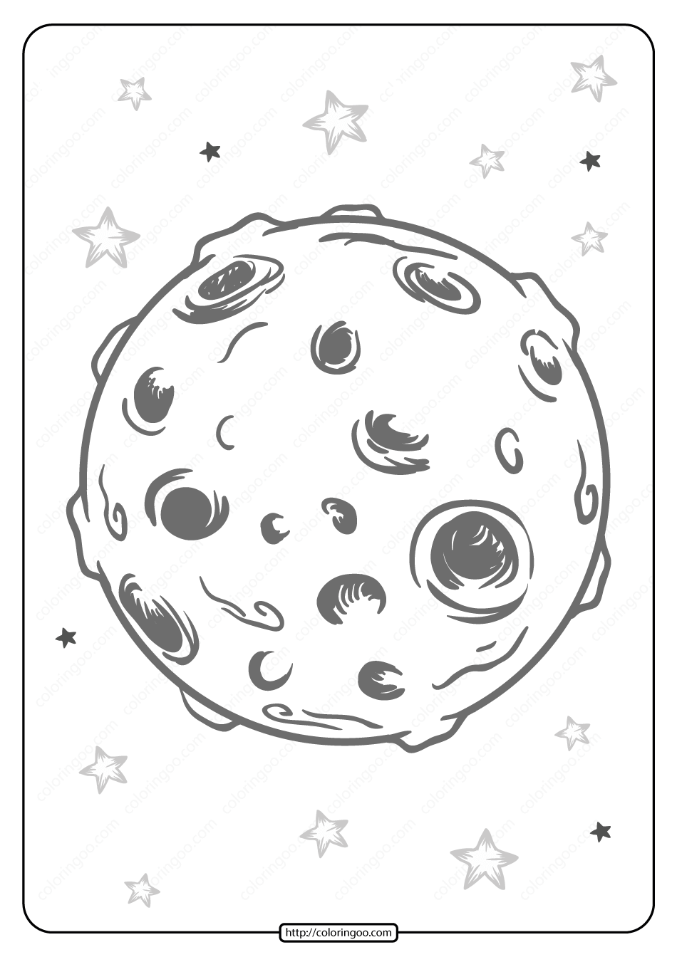 36 Moon Coloring Pages Printable 27