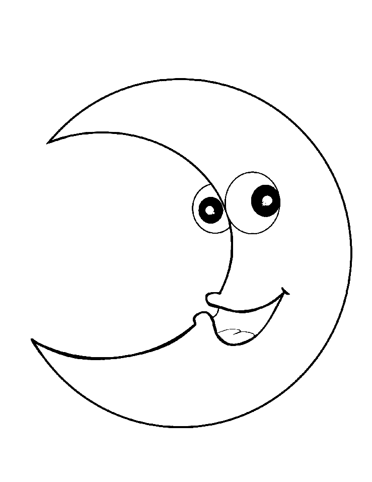 36 Moon Coloring Pages Printable 3