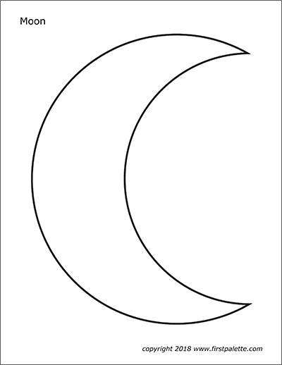 36 Moon Coloring Pages Printable 5