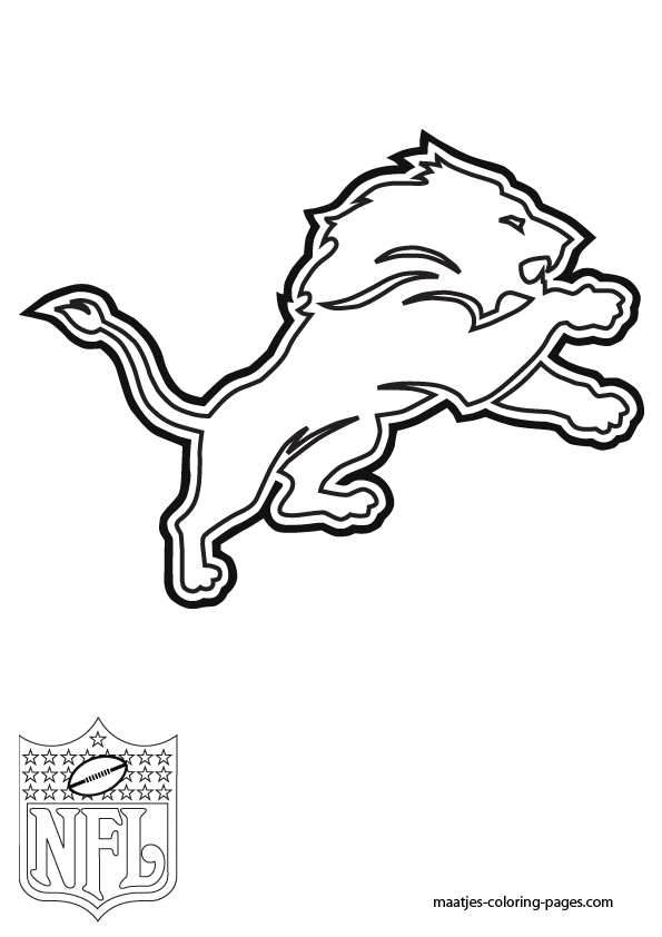 36 Proud Detroit Lions Logo Coloring Page Printable 25