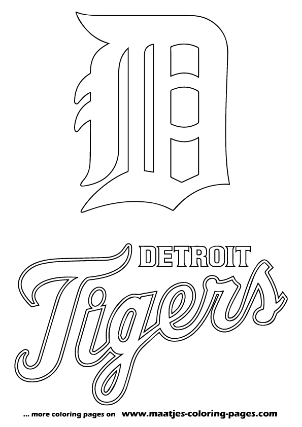 proud detroit lions logo coloring page printable jpg