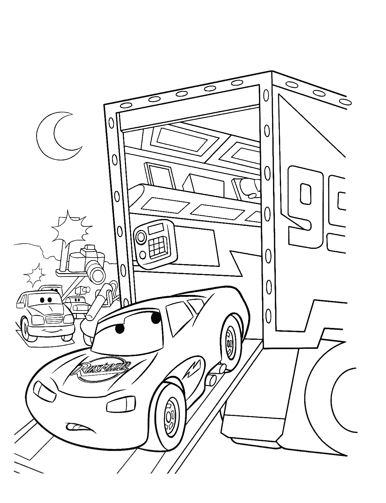 36 Speedy Lightning McQueen Coloring Pages Printable 25