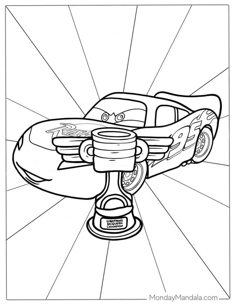 36 Speedy Lightning McQueen Coloring Pages Printable 26