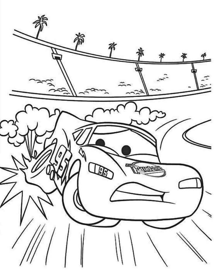 36 Speedy Lightning McQueen Coloring Pages Printable 28