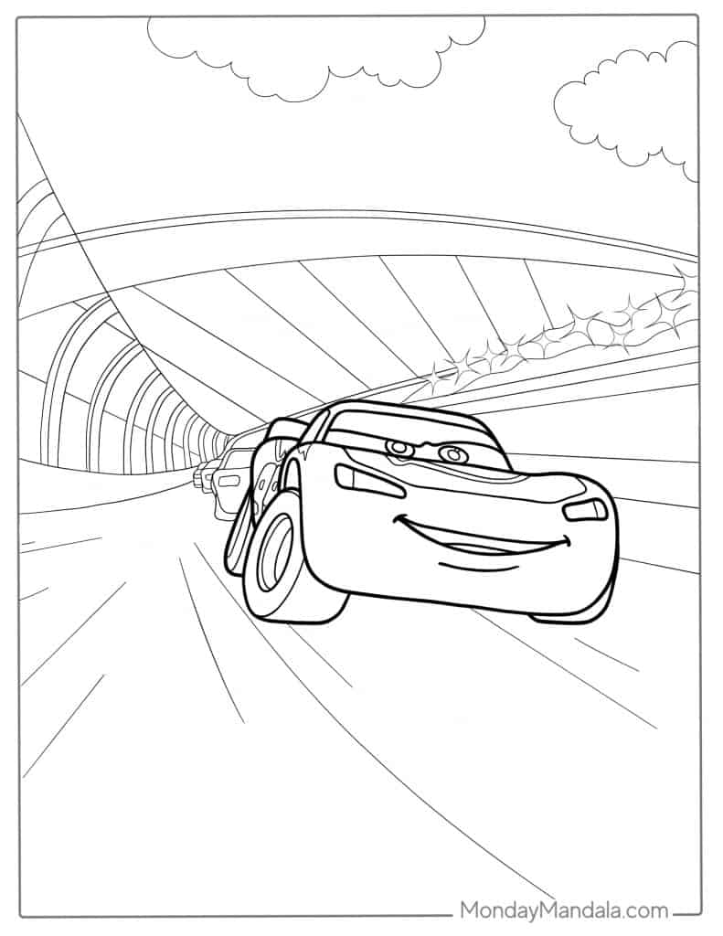 36 Speedy Lightning McQueen Coloring Pages Printable 32