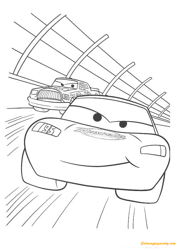 36 Speedy Lightning McQueen Coloring Pages Printable 6